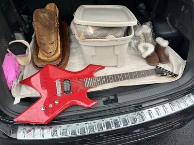 B.C. Rich Warlock Bronze Series Electric Guitar Red Made In Indonesia  - Image 1 of 4