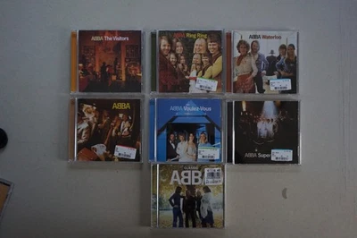 7 x  Abba CDs, Waterloo, Ring Ring, Visitors, Super Trouper, u.a. - Bild 1 von 2