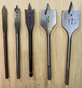 Wood Drill Bits - Set Of 5 - Picture 1 of 4