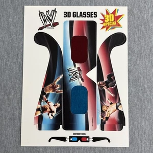 2008 WWF Wrestling Special 3D Cardboard Movie Glasses HHH John Cena Batista Jeff - Picture 1 of 4