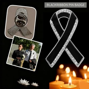 Queen Memorial Black Badge Black Mourning Badge  For Funerals and Mourning - Picture 1 of 12