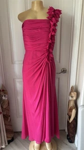 Tadashi Shoji One Shoulder Solid Gown Women's Tadashi Shoji Sz 10 - Picture 1 of 10