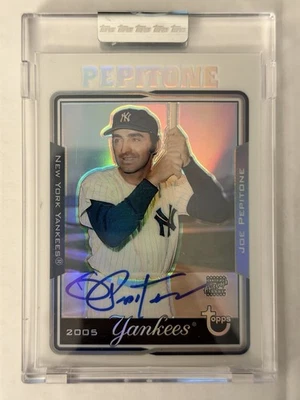2005 Topps Retired Baseball Refractor Auto Joe Pepitone 01/25 TA-JP - Image 1 of 2