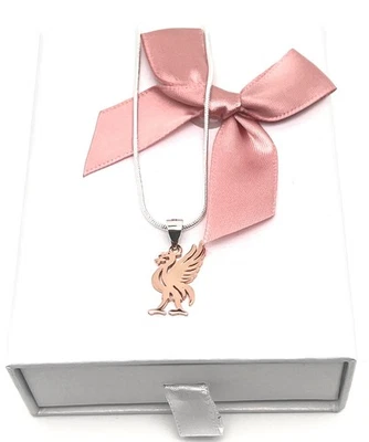 LIVERPOOL LIVERBIRD FOOTBALL PENDANT NECKLACE SET & GIFT BOX 💜  925 STERLING - Image 1 of 4