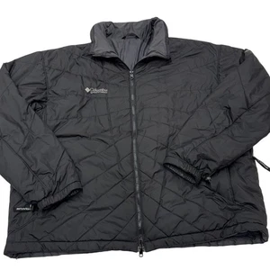 Columbia Jacket Mens X Large Black Quilted Coat Titanium Interchange - Picture 1 of 8