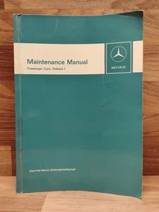 Mercedes Service Manual 1968-71 Passenger Cars Model 200D-600 Printed In Germany - Picture 1 of 16