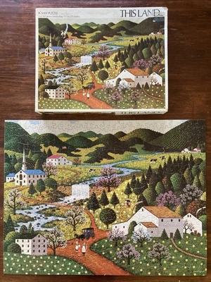 THIS LAND... SPRING EVENING ~ 500pc Puzzle Charles Wysocki ~ RARE Vintage 1973 - Image 1 of 4