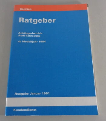 Manual de Taller / Ratgeber AHK Funcionamiento Audi 80 90 100 200 A4 Ab 1984 01/ - Imagen 1 de 2