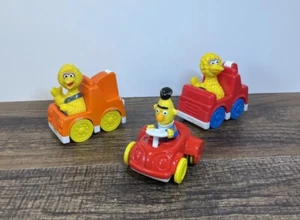 Lot Of 3 Vintage Sesame Street Big Bird & Bert Vehicles Trucks And Car - Picture 1 of 6