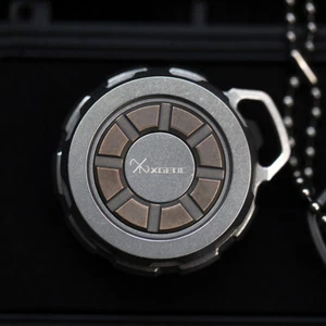 EDC Titanium Alloy Pill Container Case Holder Box Necklace Pendant Spinning Top - Picture 1 of 15