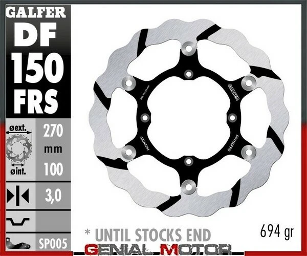 Galfer Disco Freno Ant Wave Oversize Grooved 270 Kawasaki Klx 250 S 2005>2007 Foto 1 de 1