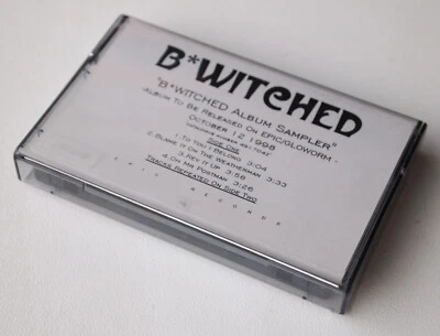 B*WITCHED - ALBUM SAMPLER (GLOW WORM) 1998 PROMO CASSETTE TAPE EUROPOP - Image 1 of 4