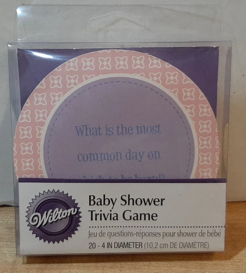 Игра Wilton унисекс Baby Shower Trivia (подставки 20 штук) - Изображение 1 из 2