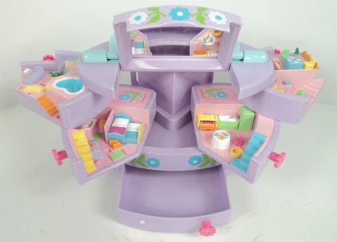 Vintage 1991 Bluebird Polly Pocket Purple Jewelry Box Playset Cover