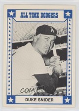 1980 TCMA All Time Brooklyn/Los Angeles Dodgers Black Back Duke Snider HOF