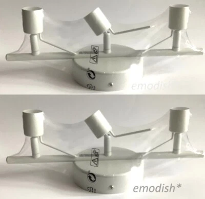 Juego de 2 - IKEA Tross Blanco Pista de Techo 3 Focos Iluminación 802.626.63 - Nuevo Foto 1 de 3