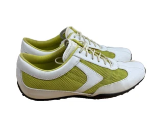Callaway Green & White Leather Mesh Womens Golf Shoes Size 7 - Picture 1 of 8
