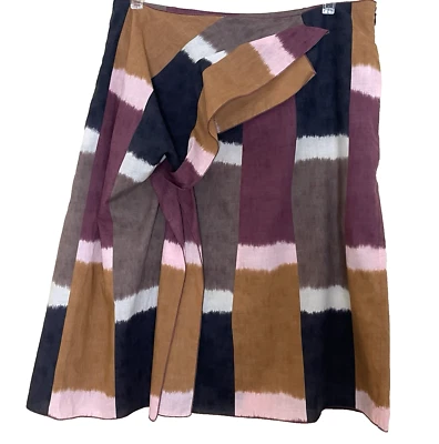 Falda Marni Talla 42 Plisada Estampado Abstracto Popelina Arte para Usar Bolsillos Línea A Foto 1 de 4