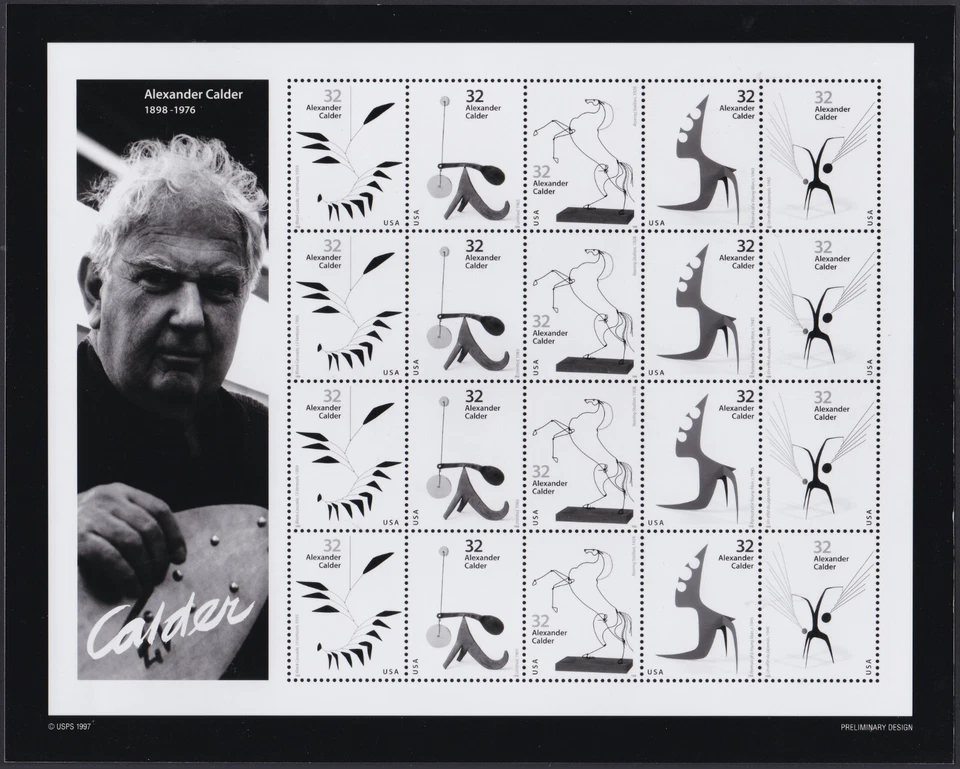 Ensayo fotográfico, EE. UU. Sc3202a escultor Alexander Calder (1898-1976), escultura, envío gratuito Foto 1 de 1