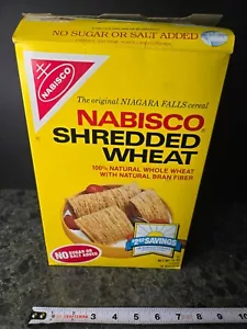 1990 Vintage Nabisco "SHREDDED WHEAT" {ORIGINAL NIAGARA FALLS CEREAL} Box, RARE! - Bild 1 von 6