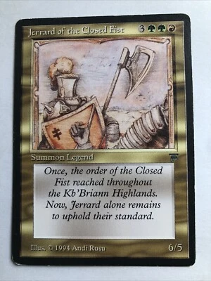 Jerrard Of The Closed Fist X1 Legends LP Condition See Pics Front Back - Image 1 of 4