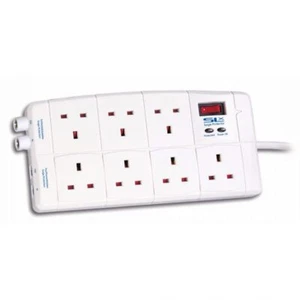 Protector contra sobretensiones SLx 7 vías toma de extensión plomo 1,8 m Reino Unido 76950r - Imagen 1 de 1