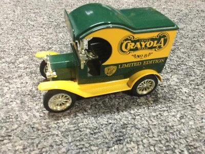 New 1998 Die Cast Gearbox Limited Coin Bank 1912 Ford Crayola Crayon Box Truck - Image 1 of 4