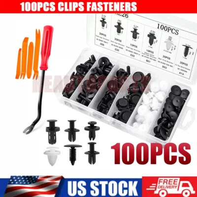 For Nissan Car Retainer Clips Auto Fasteners Push Trim Clips Pin Rivet Bumper - Image 1 of 4