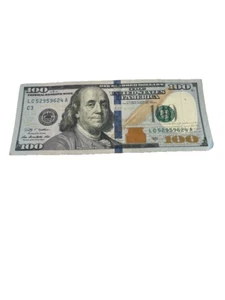 2009 A $100 Bill US Helena, Montana Zip Postal Code 59624 Fancy Serial Number - Picture 1 of 4