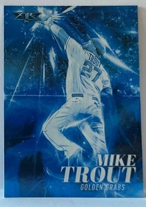 2017 Topps Fire GOLDEN GRABS BLUE #GG-20 Mike Trout    M10 - Picture 1 of 1