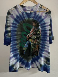 VTG 1999/2000 Carlos Santana River Of Colors Concert T shirt Tie-Dye XL - Picture 1 of 11