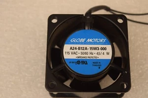 Globe Motors A24-B12A-15W3-00 METAL AC Cooling Muffin Computer Fan 120Volt NEW ! - Afbeelding 1 van 5