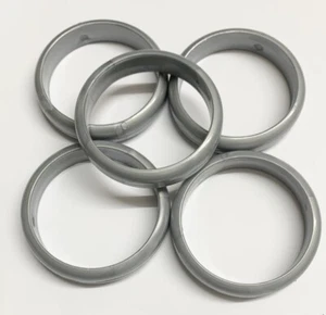 SILBER RING ARMREIF KUNSTSTOFF GEWICHTE FÜR HELIUM LATEX FOLIENBALLONS CLUSTER  - Bild 1 von 1