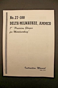 No. Manual de instrucciones y piezas moldeadoras de metal Delta Milwaukee AMMCO 27-100 - Imagen 1 de 3
