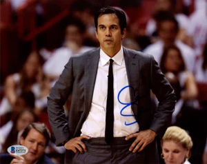 ERIK SPOELSTRA SIGNED AUTOGRAPHED 8x10 PHOTO HEAD COACH MIAMI HEAT BECKETT BAS - Picture 1 of 2