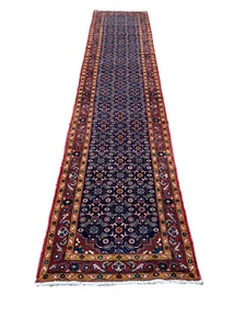 Semi Antique Mahall Hand Knotted Vintage Rug Runner Traditional 2'6x13’1,#26427 - Picture 1 of 24
