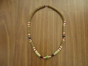 Lauhala Leaf Necklace Handmade Handcrafted Hawaiian Aloha Local Art African 25" - Picture 1 of 8