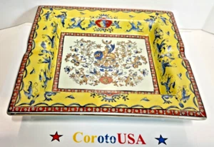 Chinese porcelain Rectangular Ashtray Queen Victoria with mythical lion body VTG - Picture 1 of 4