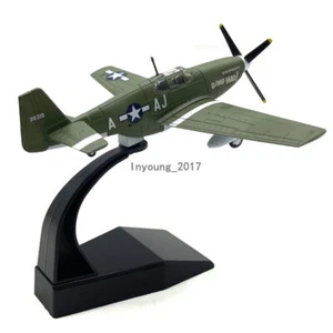 1:72 Scale 1941 WWII P-51B Mustang Fighter Aircraft Plane Diecast Military Model - Picture 1 of 16