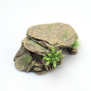 Aquarium Turtle Tank Decoration Accessories Shelter Resin - Picture 1 of 7
