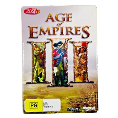 AGE OF EMPIRES III 3 Original PC Microsoft Game Studios Strategy 2005 Rare - Image 1 of 4