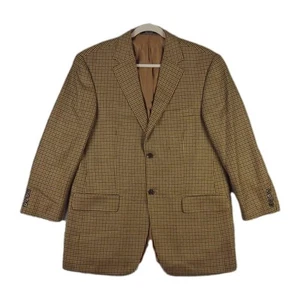 Arnold Brant Loro Piana Cashmere Sport Coat Shepherd's Check 42R Sleeves -1.5" - Picture 1 of 22