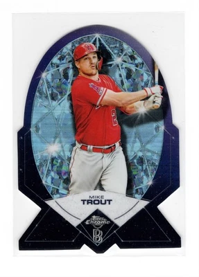 Mike Trout 2020 Topps Chrome Ben Baller Diamond Die Cut Refractor MVP LA Angels - Image 1 of 2