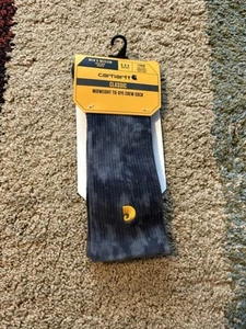 Carhartt Classic Midweight Cushioned FastDry Crew Socks Tie Die Grey Medium - Picture 1 of 5