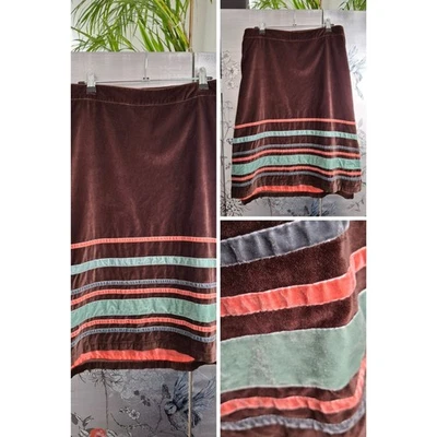 BODEN Ladies womens Velvet  lined short skirt PLUS size 22 XXL Chic Mini - Image 1 of 4