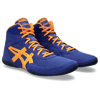 ASICS Men's Matflex 7 Wrestling Shoes, Dark Cobalt/Orange Pop - Image 1 of 4