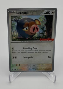 Tarjeta Coleccionable Pokémon Juego de Cartas Coleccionables Escarlata y Violeta GameStop Promo Estampada Lechonk 154/198 - Imagen 1 de 4