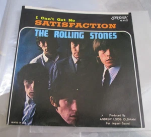Rolling Stones "I Can't Get No Satisfaction" on London 45 9766 from 1965 PS only - Picture 1 of 2