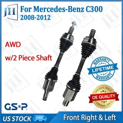 Juego de ejes CV par delantero OE para Benz C300 C350 E400 E350 2008-17 4Matic AWD Foto 1 de 4