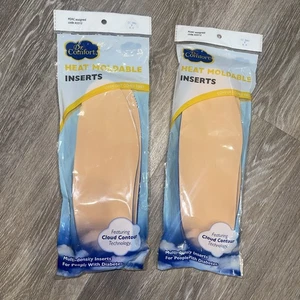 Lot Of 2 Dr Comfort Women's Heat Moldable Shoe Inserts Size 9 W - Picture 1 of 3